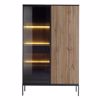 Liberta - Maison MYSTERY Bitrina Fusiko Skouro/Mavro me 2 Portes 104x39x166cm 05-0811